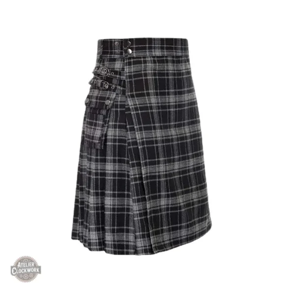 Jupe Midi à motifs tartan pour un look Steampunk