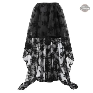 Jupe Vintage Grande Taille Fleurs Steampunk
