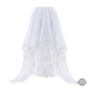 Fleurs Steampunk sur jupe vintage grande taille