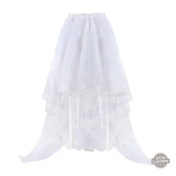 Fleurs Steampunk sur jupe vintage grande taille