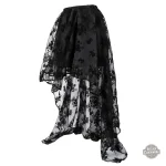 Jupe grande taille avec design floral steampunk
