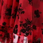 Mode steampunk : jupe vintage grande taille fleurie