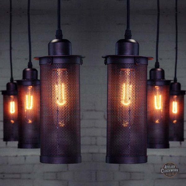 Suspension Newton style vintage steampunk pour intérieur