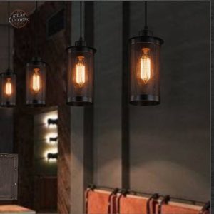 Éclairage suspendu Steampunk, ambiance rétro originale