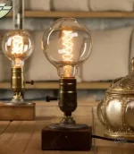 Éclairage industriel chic, lampe steampunk originale
