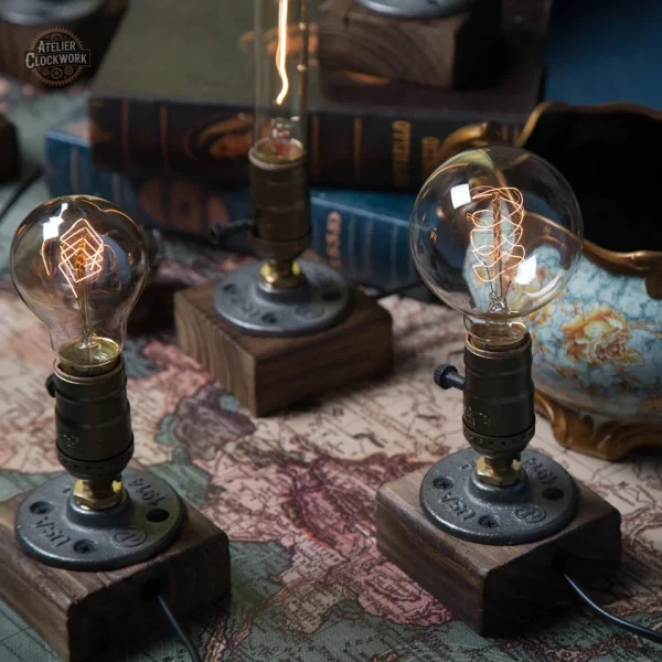 Éclairage steampunk avec une esthétique minimaliste