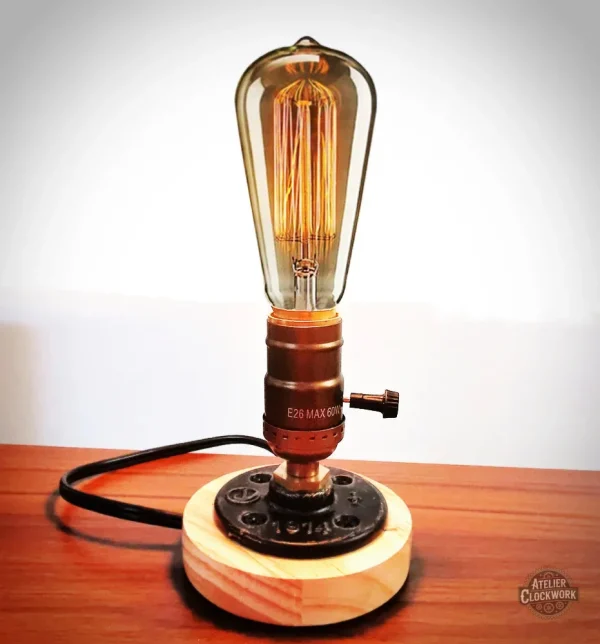 Lampe au design contemporain avec une touche vintage