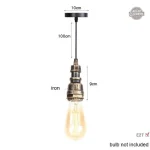Suspension unique style industriel