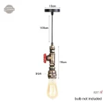 Suspension en métal et verre