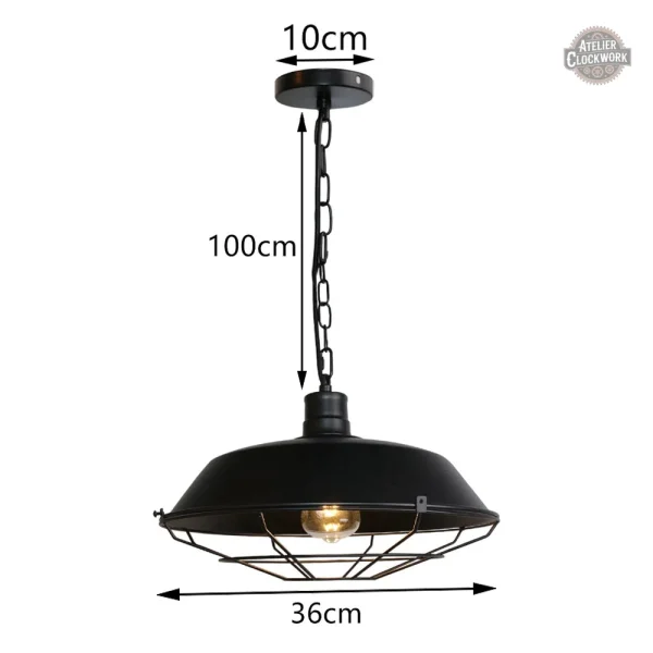 Suspension Leeds, un éclairage au style rétro chic