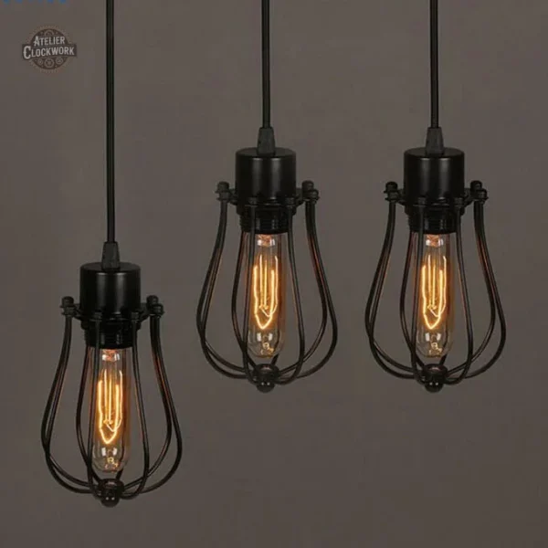 Lampe steampunk Edison pour décoration intérieure unique