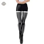 Legging Blanc et Noir pour un Look Steampunk