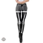Vêtements Femme Steampunk : Legging en Blanc et Noir