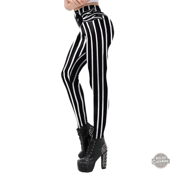 Legging Stylé Noir et Blanc pour Femmes