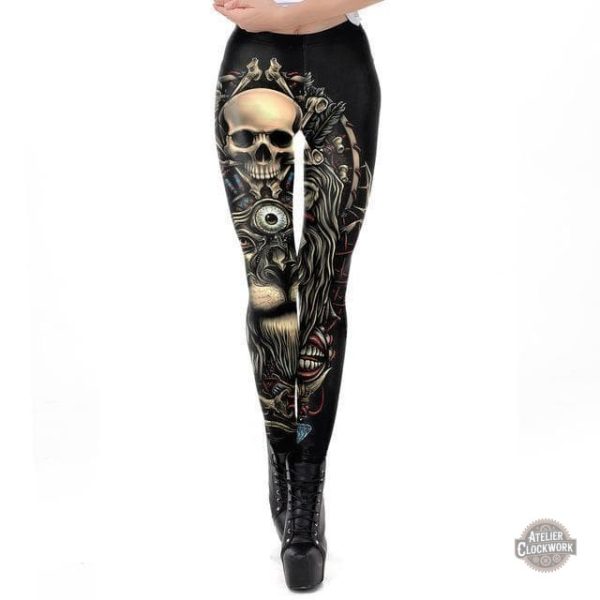 legging-gothique-1 Legging Steampunk Femme tendance gothique