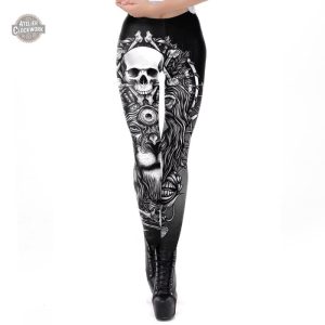 Legging inspiré par l'esthétique gothique