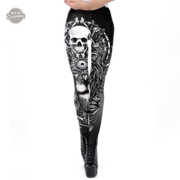 Legging inspiré par l'esthétique gothique