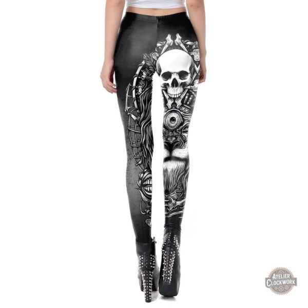 Legging élégant alliant steampunk et gothique