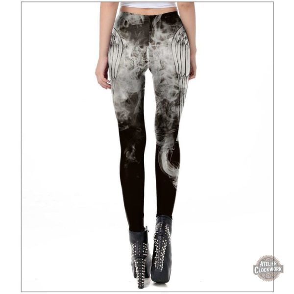 Legging femme Ange Steampunk, mélange de passé et futur