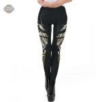 Legging noir style steampunk pour femme
