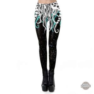 Legging Steampunk tentaculaire pour femme