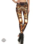 Legging inspiré par le style robot steampunk