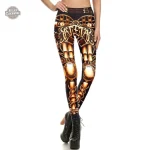 Pantalon legging avec motifs steampunk innovants