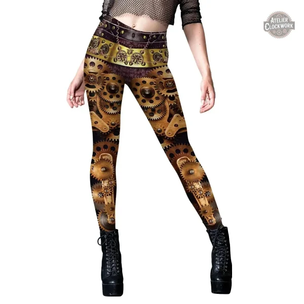 legging-steamgear-1 Legging Steampunk - Steam Gears pour femme