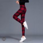 Legging Steampunk élégant avec motif tartan