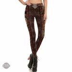 Legging Femme Habillé Vintage en style Steampunk