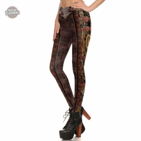 Legging Vintage Femme, design élégant inspiré du passé