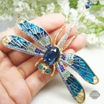 Accessoire steampunk pour femme, style libellule