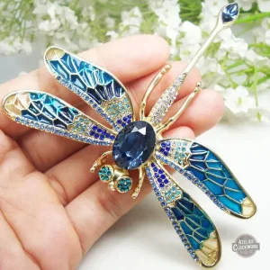 Accessoire steampunk pour femme, style libellule
