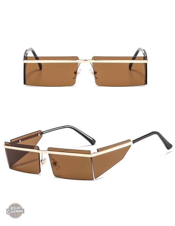 Lunettes d'inspiration ferroviaire au style original