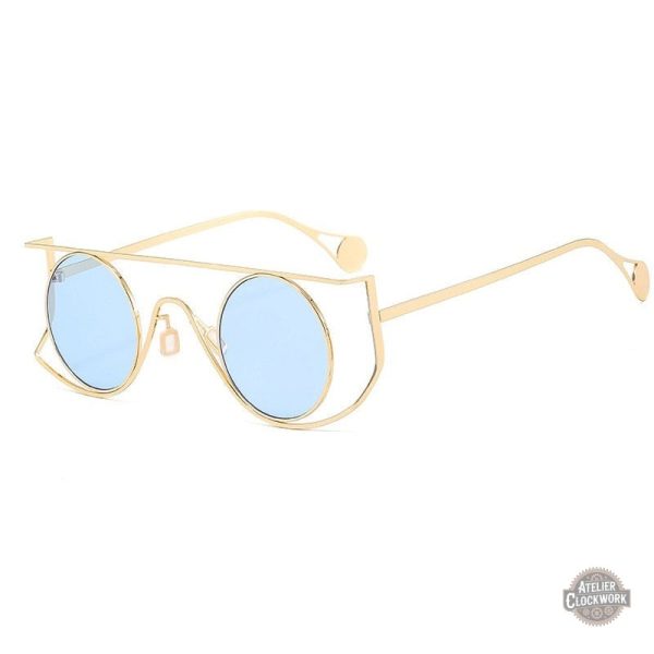 Lunettes avec verres teintés steampunk