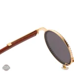 Lunettes dorées inspirées du style steampunk