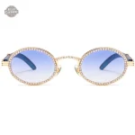 Modèle de lunettes steampunk en couleur dorée