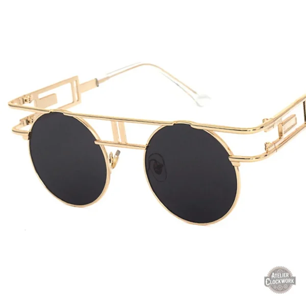 Mode steampunk : lunettes double barre élégantes