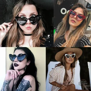 Accessoire steampunk féminin au design en coeur