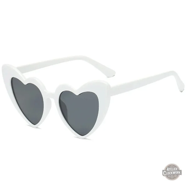 Design créatif de lunettes en forme de coeur