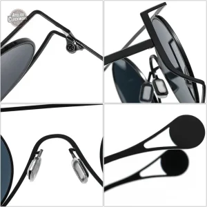 Design rétro des lunettes de soleil Crimson Peak