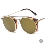 Lunettes Steampunk Clamshell au style rétro