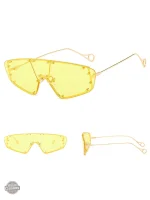 Lunettes de style verrières avec finition métallique