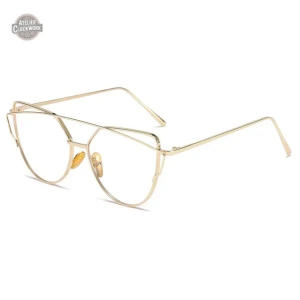 Lunettes à la mode avec allure mystérieuse
