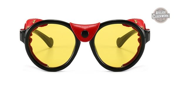 Lunettes Steampunk avec une esthétique disco