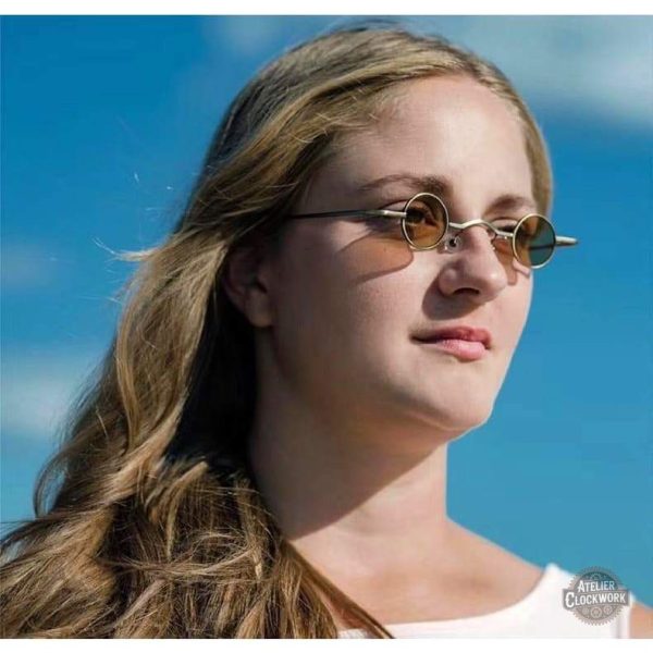 Lunettes steampunk rondes au design victorien