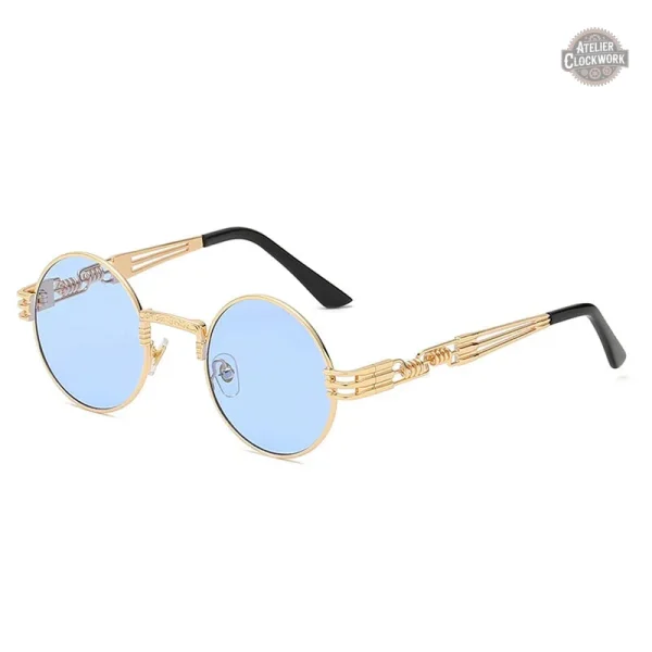 Lunettes Steampunk avec verres en forme ronde