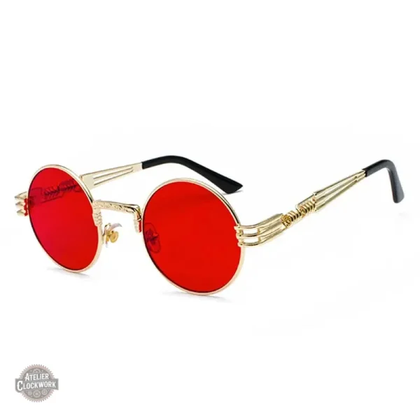 Élégantes lunettes rondes au design Steampunk