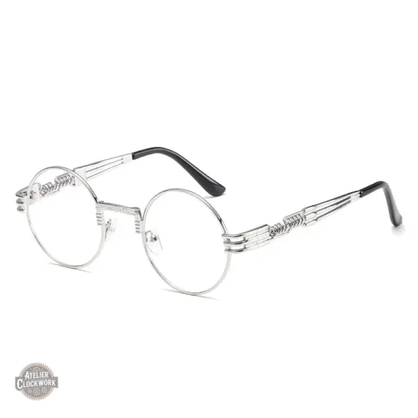 Lunettes Steampunk avec finition vintage et ronde