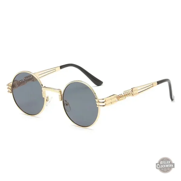 Lunettes Rondes Design Steampunk - vue 2